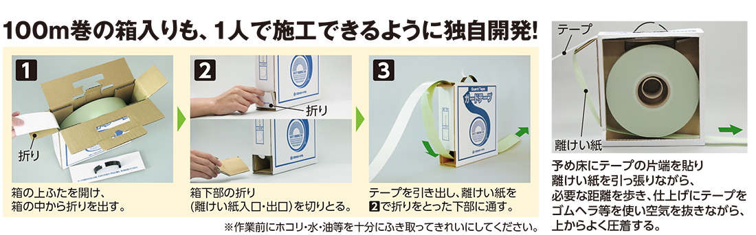 日本緑十字社 ガードテープ（ラインテープ） 白 GT-752W 1巻 148111-